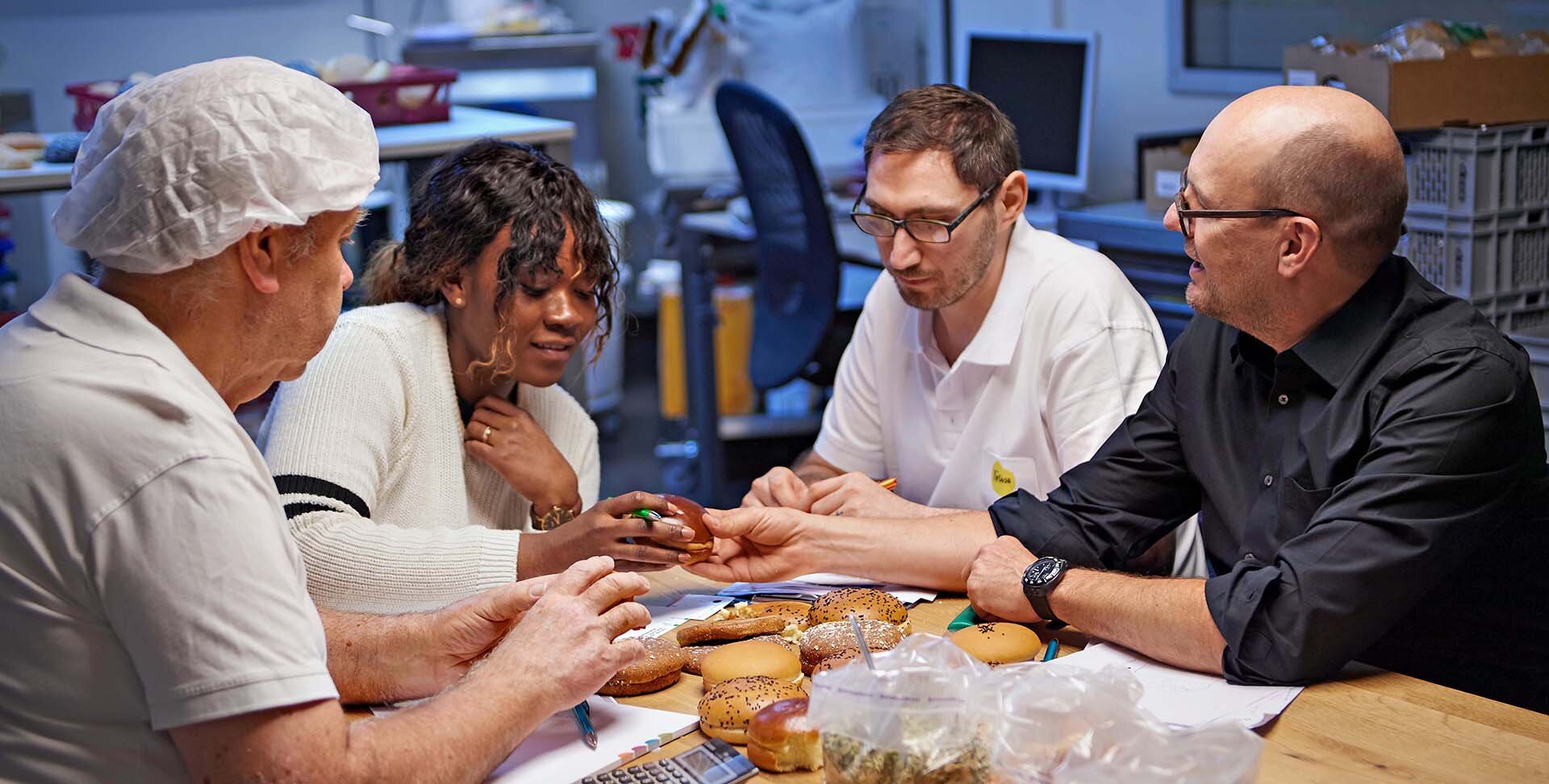new product ideas are born Fortisa team discusses about small breads