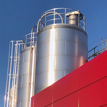 Modernste Anlage der Schweiz Angebrachtes Daxner Silo