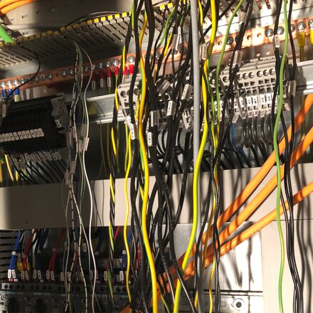 control cabinet cable in control cabinet